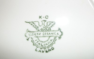 Marchio Società Ceramica Italiana di Laveno con lettere K - C